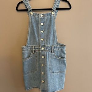 Womens button up jean dress